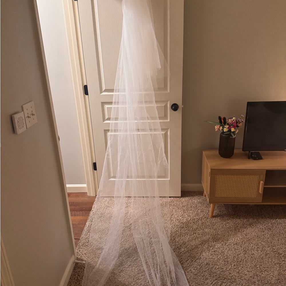 Elegant White Bridal Veil